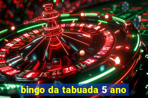 bingo da tabuada 5 ano