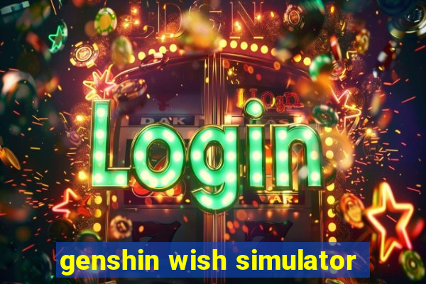 genshin wish simulator