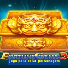 jogo para criar personagem