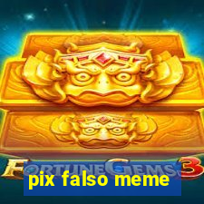 pix falso meme