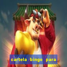 cartela bingo para cha de cozinha imprimir gratis