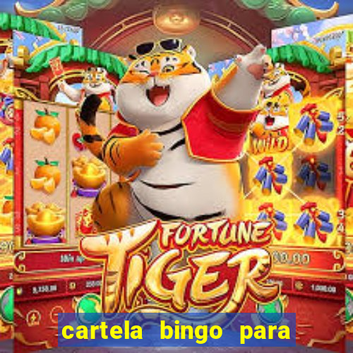 cartela bingo para cha de cozinha imprimir gratis