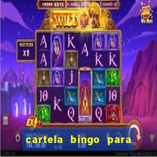 cartela bingo para cha de cozinha imprimir gratis