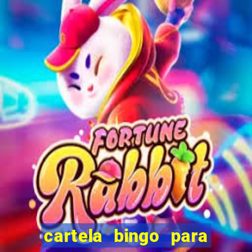 cartela bingo para cha de cozinha imprimir gratis