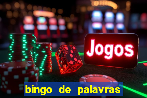 bingo de palavras cha de bebe