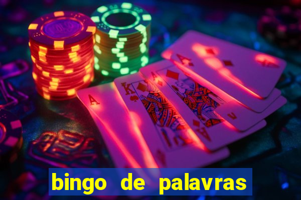 bingo de palavras cha de bebe