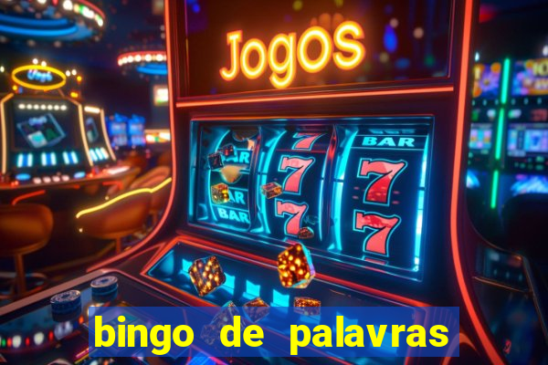 bingo de palavras cha de bebe