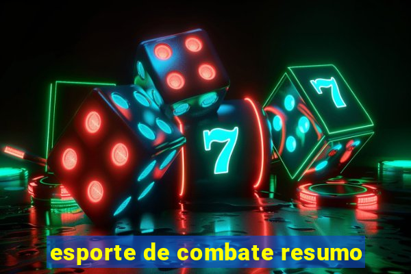 esporte de combate resumo