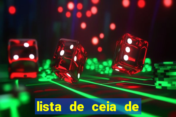 lista de ceia de natal para 20 pessoas