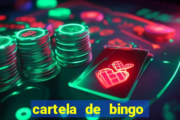 cartela de bingo pra imprimir