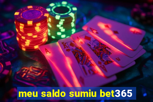 meu saldo sumiu bet365