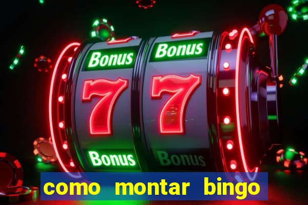 como montar bingo brinquedos toia