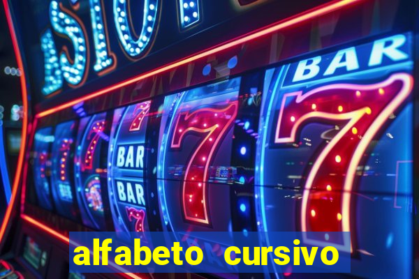 alfabeto cursivo para treinar caligrafia