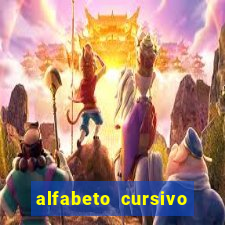 alfabeto cursivo para treinar caligrafia