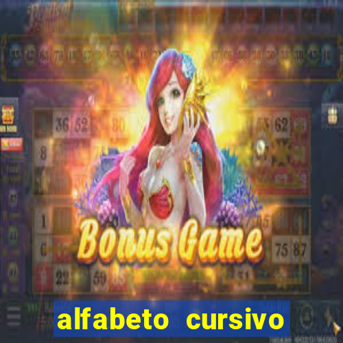 alfabeto cursivo para treinar caligrafia