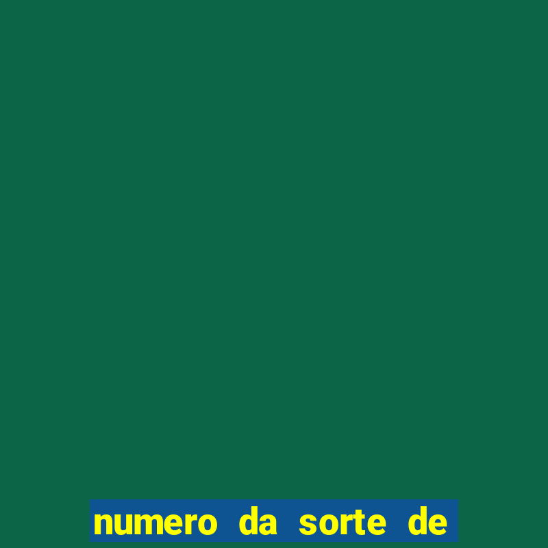 numero da sorte de hoje cancer