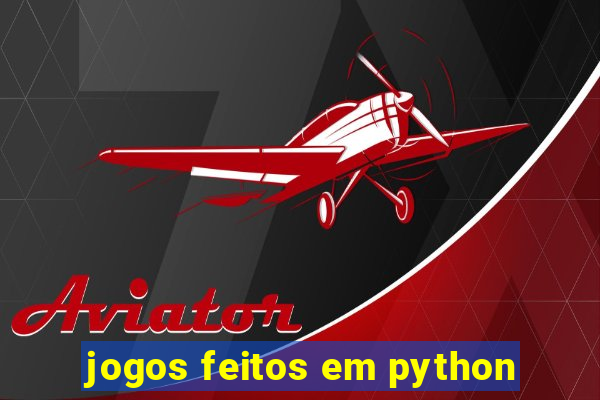 jogos feitos em python