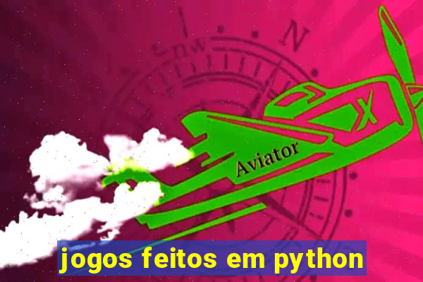 jogos feitos em python