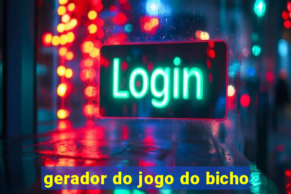 gerador do jogo do bicho