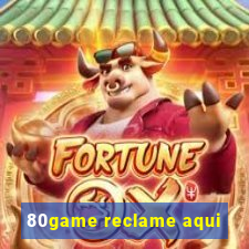 80game reclame aqui