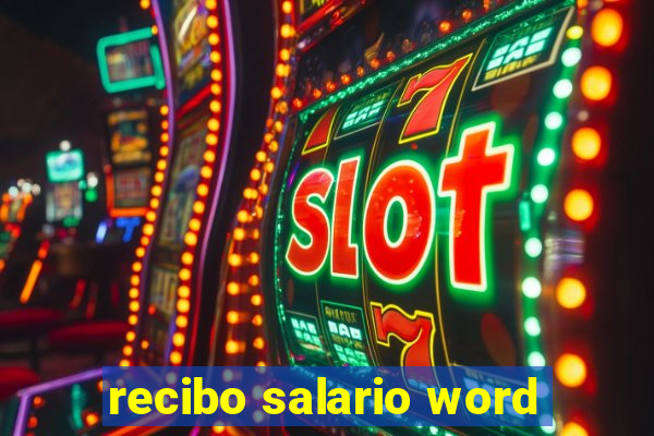 recibo salario word