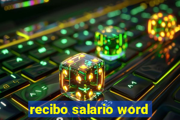 recibo salario word