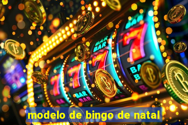 modelo de bingo de natal