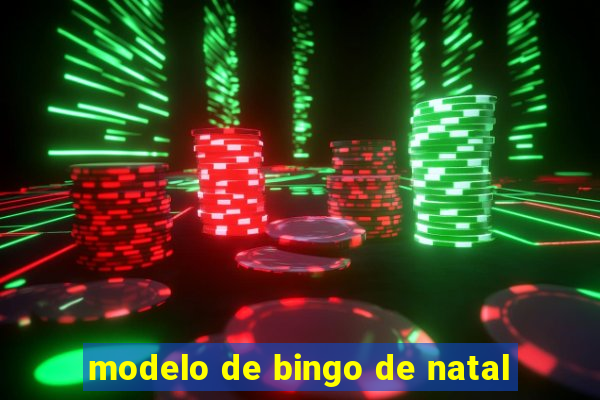 modelo de bingo de natal