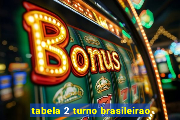 tabela 2 turno brasileirao