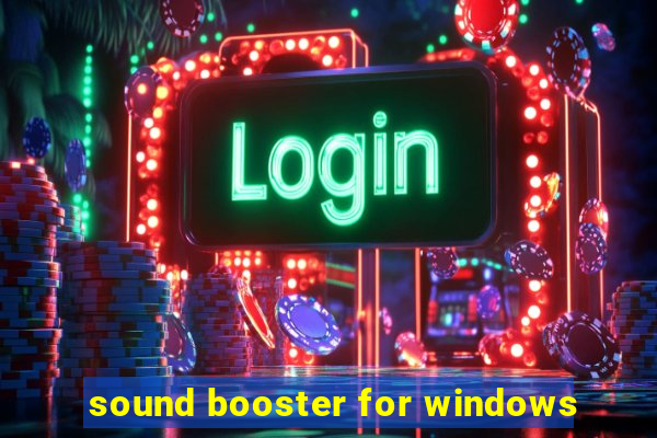 sound booster for windows