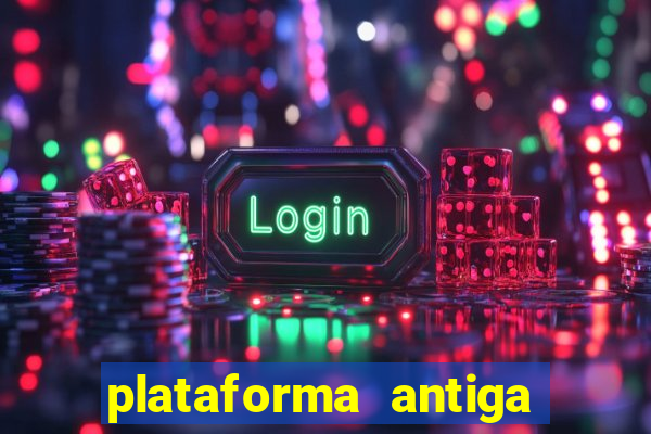 plataforma antiga de jogos