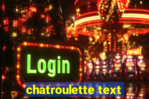 chatroulette text