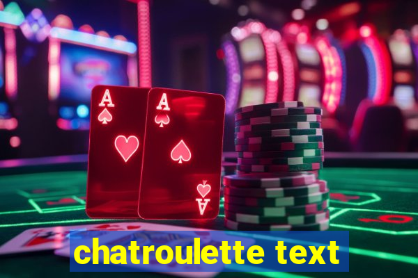 chatroulette text