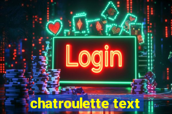 chatroulette text