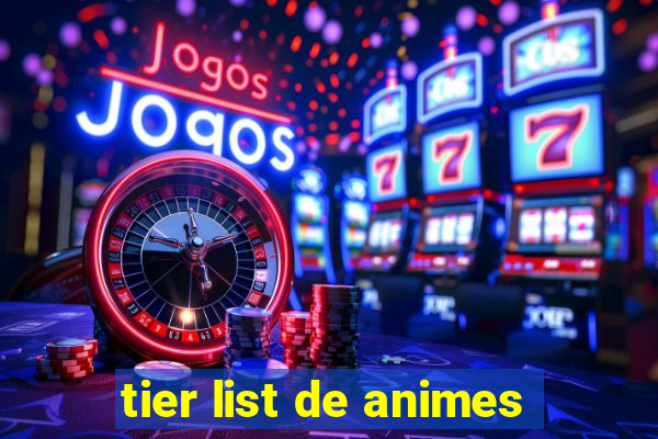 tier list de animes