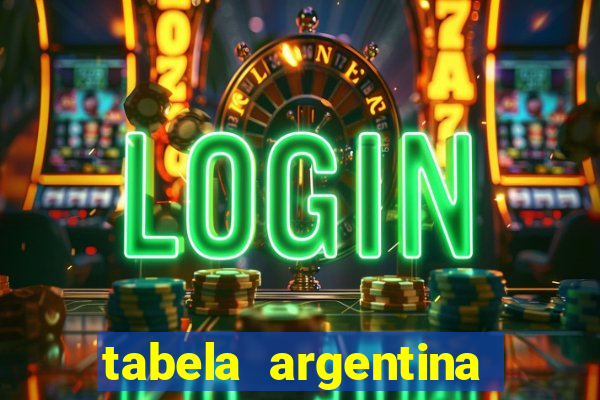 tabela argentina torneo betano