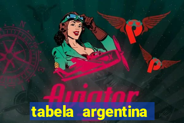 tabela argentina torneo betano