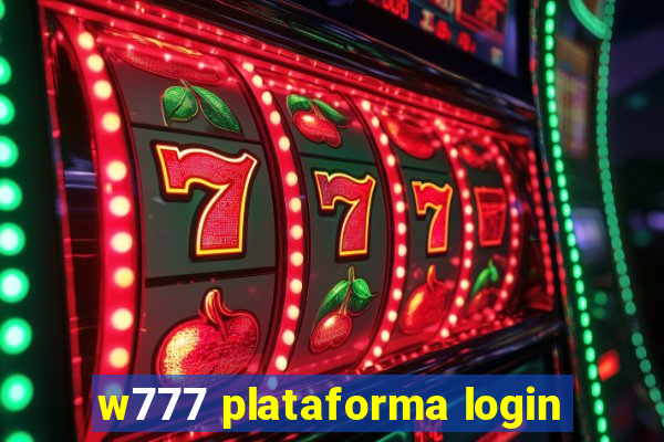 w777 plataforma login