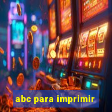 abc para imprimir