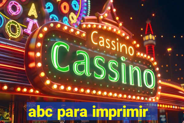 abc para imprimir