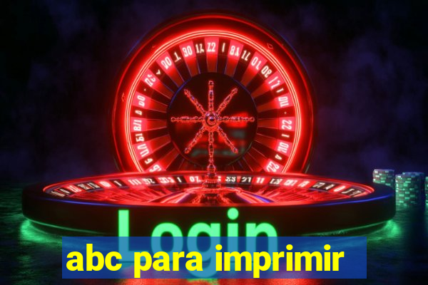 abc para imprimir