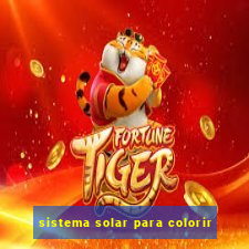 sistema solar para colorir