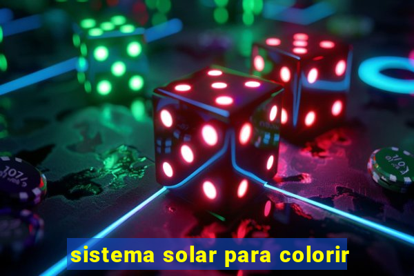 sistema solar para colorir