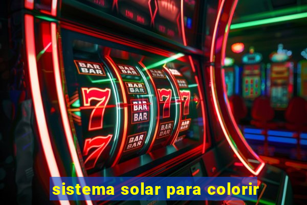 sistema solar para colorir