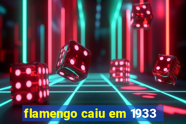 flamengo caiu em 1933