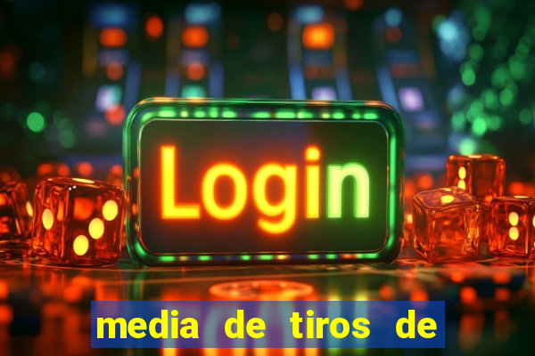 media de tiros de meta por jogo