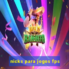 nicks para jogos fps