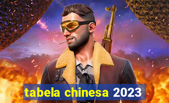 tabela chinesa 2023