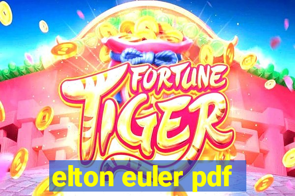 elton euler pdf