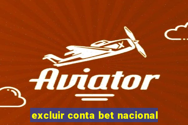 excluir conta bet nacional